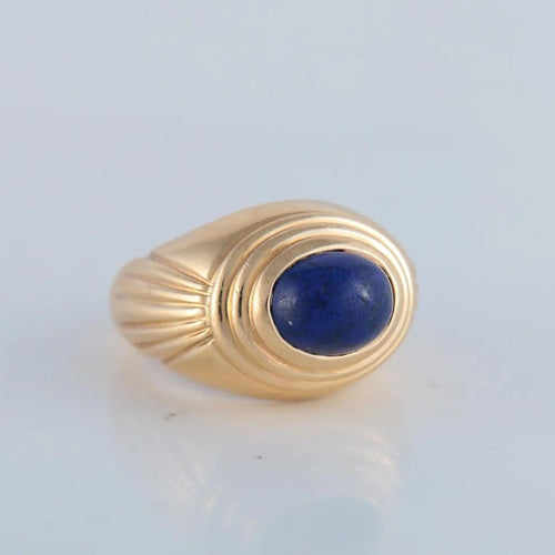 Bague 50 Boucheron Jaïpur - Bague en or jaune avec lapis-lazuli 58 Facettes
