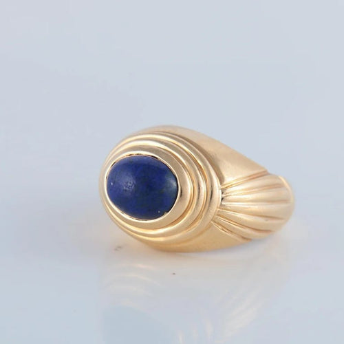 Bague 50 Boucheron Jaïpur - Bague en or jaune avec lapis-lazuli 58 Facettes
