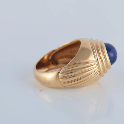 Bague 50 Boucheron Jaïpur - Bague en or jaune avec lapis-lazuli 58 Facettes