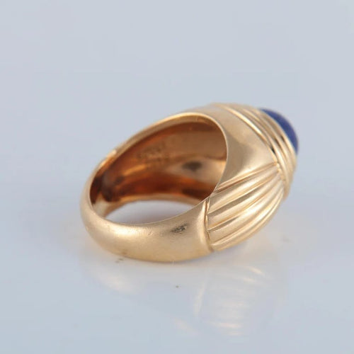 Bague 50 Boucheron Jaïpur - Bague en or jaune avec lapis-lazuli 58 Facettes