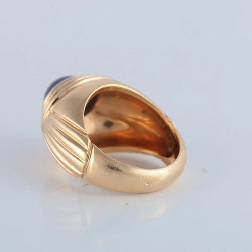 Bague 50 Boucheron Jaïpur - Bague en or jaune avec lapis-lazuli 58 Facettes