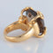 Bague 53 Gucci - Bague en or jaune 750 ornée d’un quartz fumé 58 Facettes