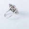Bague 52 Bague Pompadour en platine sertie d’une tourmaline et diamants 58 Facettes
