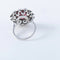 Bague 52 Bague Pompadour en platine sertie d’une tourmaline et diamants 58 Facettes