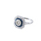 Bague 56 Bague Art déco en or blanc 18 carats, diamant et saphirs 58 Facettes