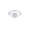 Bague 52 Bague marguerite en or blanc 750 sertie de diamants 58 Facettes
