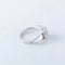 Bague 52 Bague marguerite en or blanc 750 sertie de diamants 58 Facettes