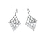 Boucles d'oreilles Boucles d’oreilles en platine avec diamants et perles 58 Facettes