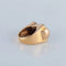 Bague 49 Bague tank en or jaune et platine sertie de diamants 58 Facettes