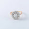 Bague 59 Bague pompadour en or jaune 18 ct et diamants 58 Facettes