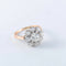 Bague 59 Bague pompadour en or jaune 18 ct et diamants 58 Facettes
