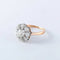 Bague 59 Bague pompadour en or jaune 18 ct et diamants 58 Facettes