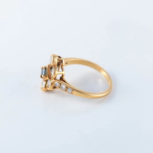 Bague 52 Piaget - Bague en or jaune 18 ct saphir et diamants 58 Facettes