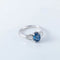 Bague 53 Bague en or 18 ct avec saphir et diamants 58 Facettes