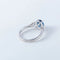 Bague 53 Bague en or 18 ct avec saphir et diamants 58 Facettes
