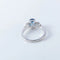Bague 53 Bague en or 18 ct avec saphir et diamants 58 Facettes
