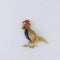 Broche Champagnat - Broche coq en or jaune 18 ct, corail et lapis-lazuli 58 Facettes