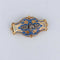 Broche Broche en or jaune et émail bleu 58 Facettes