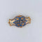 Broche Broche en or jaune et émail bleu 58 Facettes