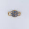 Broche Broche en or jaune et émail bleu 58 Facettes