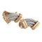 Boucles d'oreilles FRED Force 10 - Boucles d'oreilles en or jaune 18 ct et acier 58 Facettes