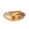 Bague 52 Poiray - Bague en or jaune 18 ct et citrine 58 Facettes
