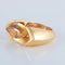 Bague 52 Poiray - Bague en or jaune 18 ct et citrine 58 Facettes