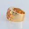 Bague 55 Poiray - Bague en or jaune 18 ct et citrines 58 Facettes
