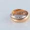 Bague 50 Cartier Trinity - Bague en 3 ors avec diamants 58 Facettes