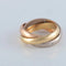 Bague 50 Cartier Trinity - Bague en 3 ors avec diamants 58 Facettes