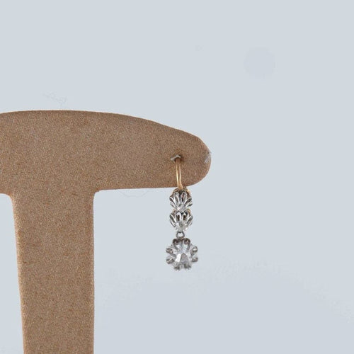 Boucles d'oreilles Boucles d’oreilles dormeuses en or jaune 18 ct et diamants 58 Facettes