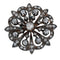 Broche Broche en or 18 ct et argent, époque Napoléon III 58 Facettes