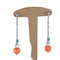 Boucles d'oreilles Boucles d'oreilles pendantes en or blanc 18 ct, émeraudes et corail godronné 58 Facettes