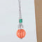 Boucles d'oreilles Boucles d'oreilles pendantes en or blanc 18 ct, émeraudes et corail godronné 58 Facettes