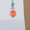 Boucles d'oreilles Boucles d'oreilles pendantes en or blanc 18 ct, émeraudes et corail godronné 58 Facettes