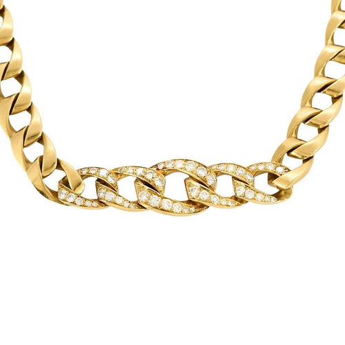 Collier Cartier x Georges Lenfant - Collier Bergame en or jaune et diamants 58 Facettes 58FC14-1