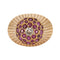Bague 53.5 Bague champignon en or jaune 18K avec diamant et rubis 58 Facettes