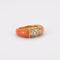 Bague 45 Van Cleef & Arpels Philippine - Bague en or jaune avec diamants et corail 58 Facettes