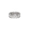 Bague 55 Alliance - Bague en or blanc 18K et diamants taille navette 58 Facettes