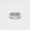 Bague 55 Alliance - Bague en or blanc 18K et diamants taille navette 58 Facettes