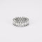 Bague 55 Alliance - Bague en or blanc 18K et diamants taille navette 58 Facettes