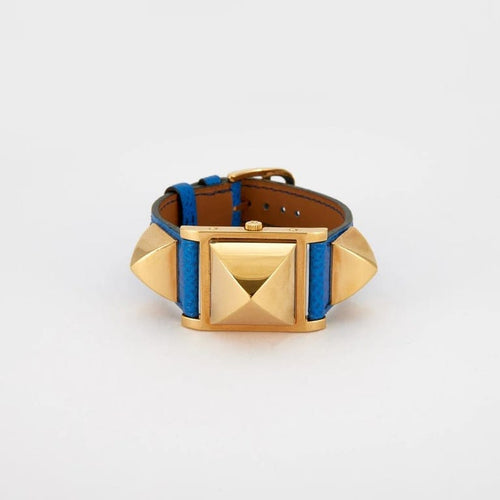 Montre Hermès Médor - Montre de dame en acier plaqué 58 Facettes