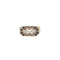 Bague 59 Bague trilogie Art déco en or rose 18K, diamants et saphirs 58 Facettes