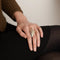 Bague 52 Bague lignes courbes en or jaune 18K et diamants 58 Facettes
