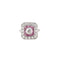 Bague 53 Bague Art déco en platine diamants et rubis 58 Facettes