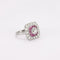 Bague 53 Bague Art déco en platine diamants et rubis 58 Facettes