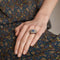 Bague 49 Bague Art déco en or rose 18K avec saphir et diamants 58 Facettes