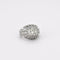 Bague 48 Bague dôme en or gris 18K et diamants 58 Facettes