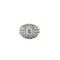 Bague 48 Bague dôme en or gris 18K et diamants 58 Facettes