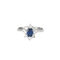 Bague 58 Bague marguerite saphir et diamants en or blanc 18K 58 Facettes